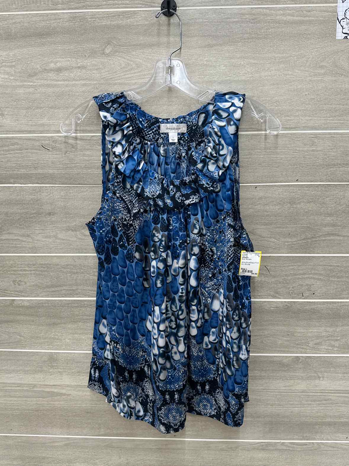 Dressbarn Blue Womens Size L Tank Top