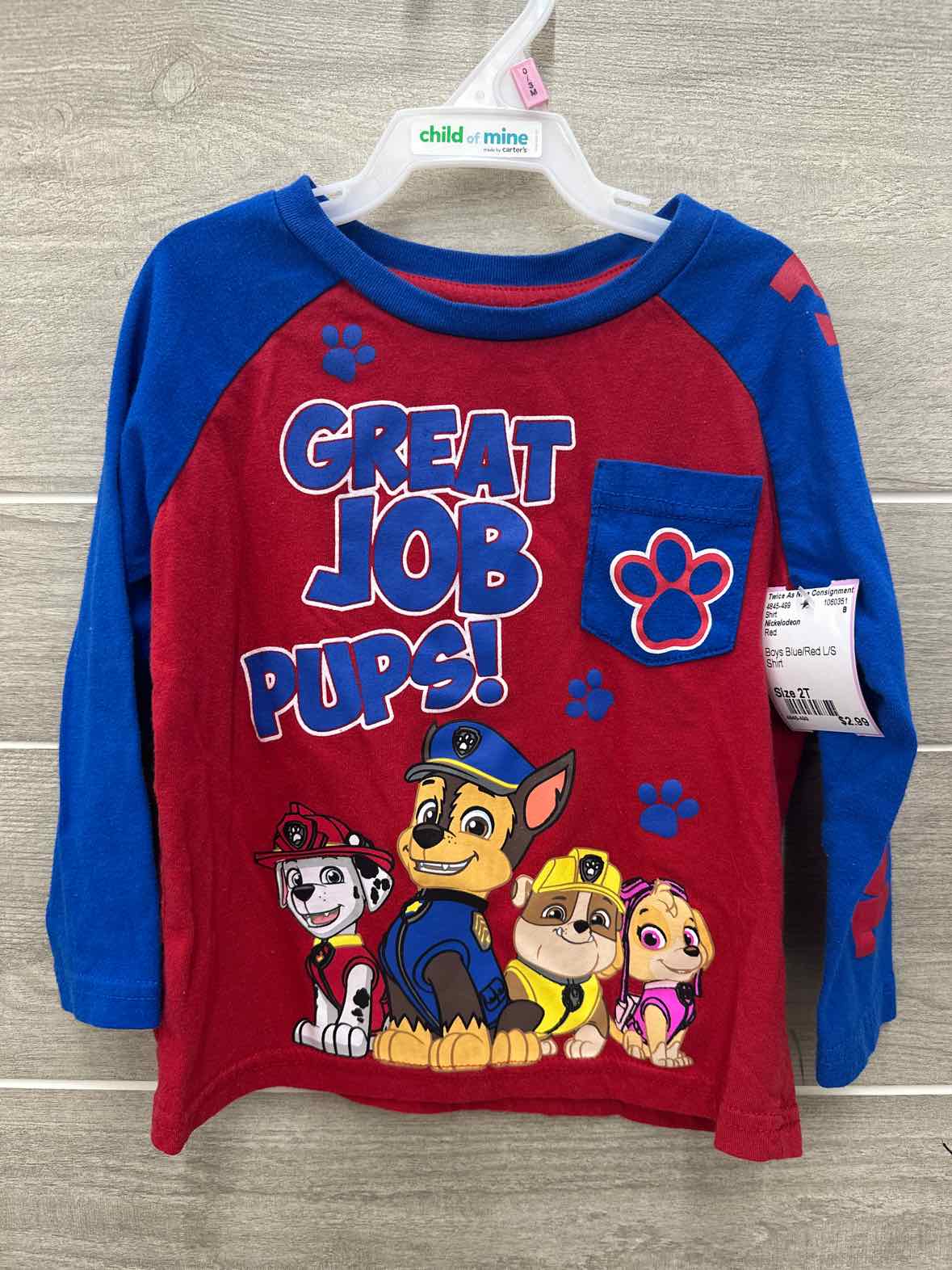 Nickelodeon Boys Size 2T Shirt