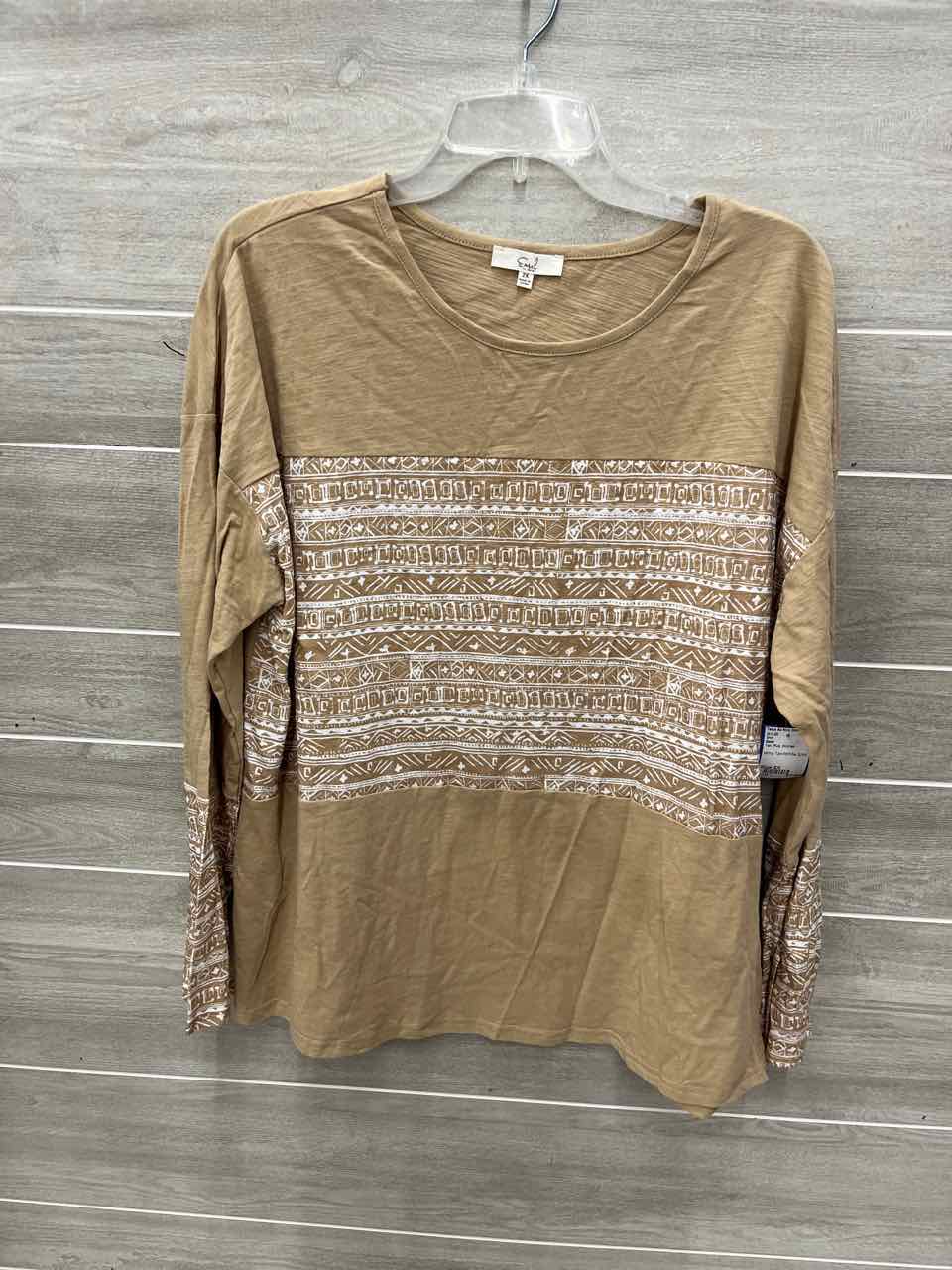 Easel Size 2X Tan Plus Shirt