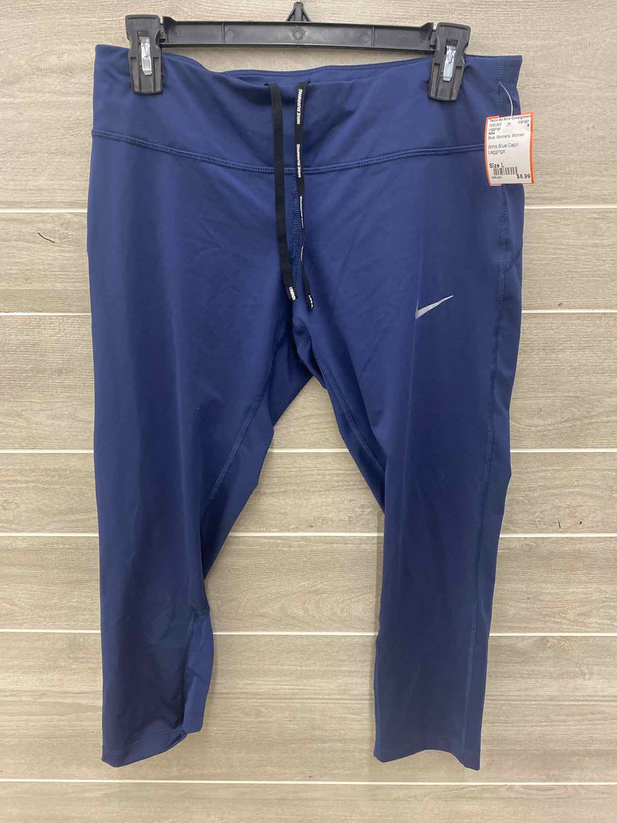 Nike Blue Womens Women Size L Leggings