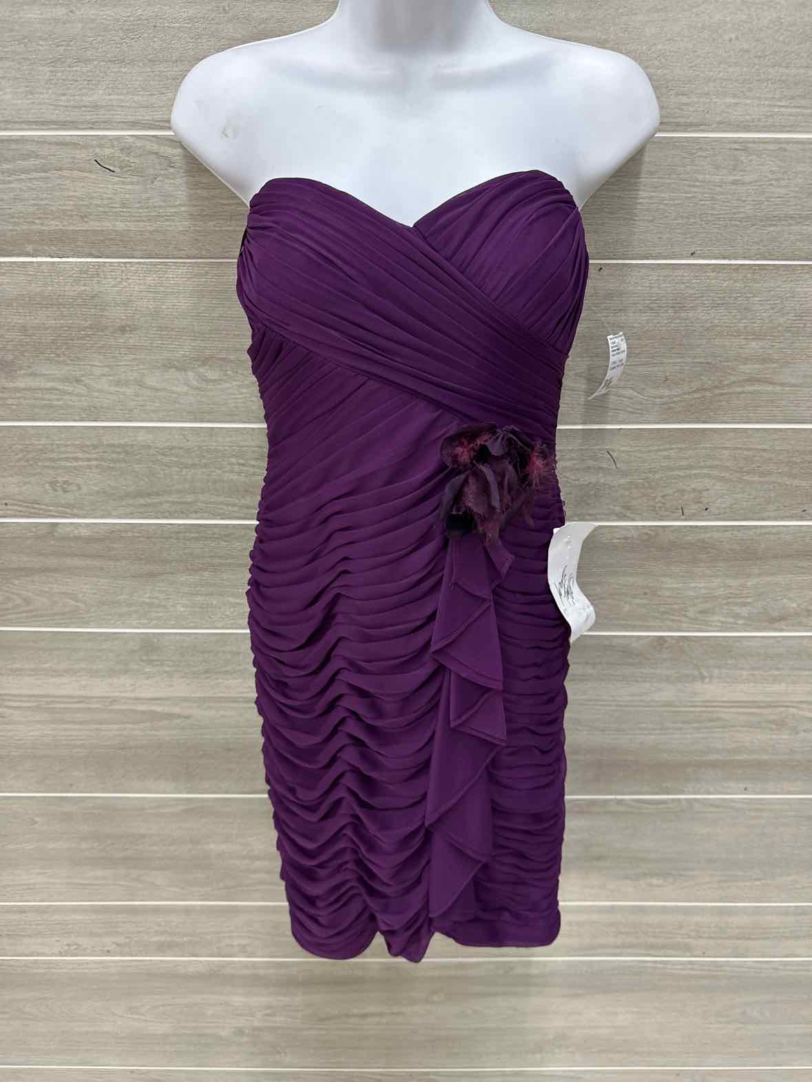 Adrianna Papell Purple Womens Women Size 4/6 Gown/Evening Wear