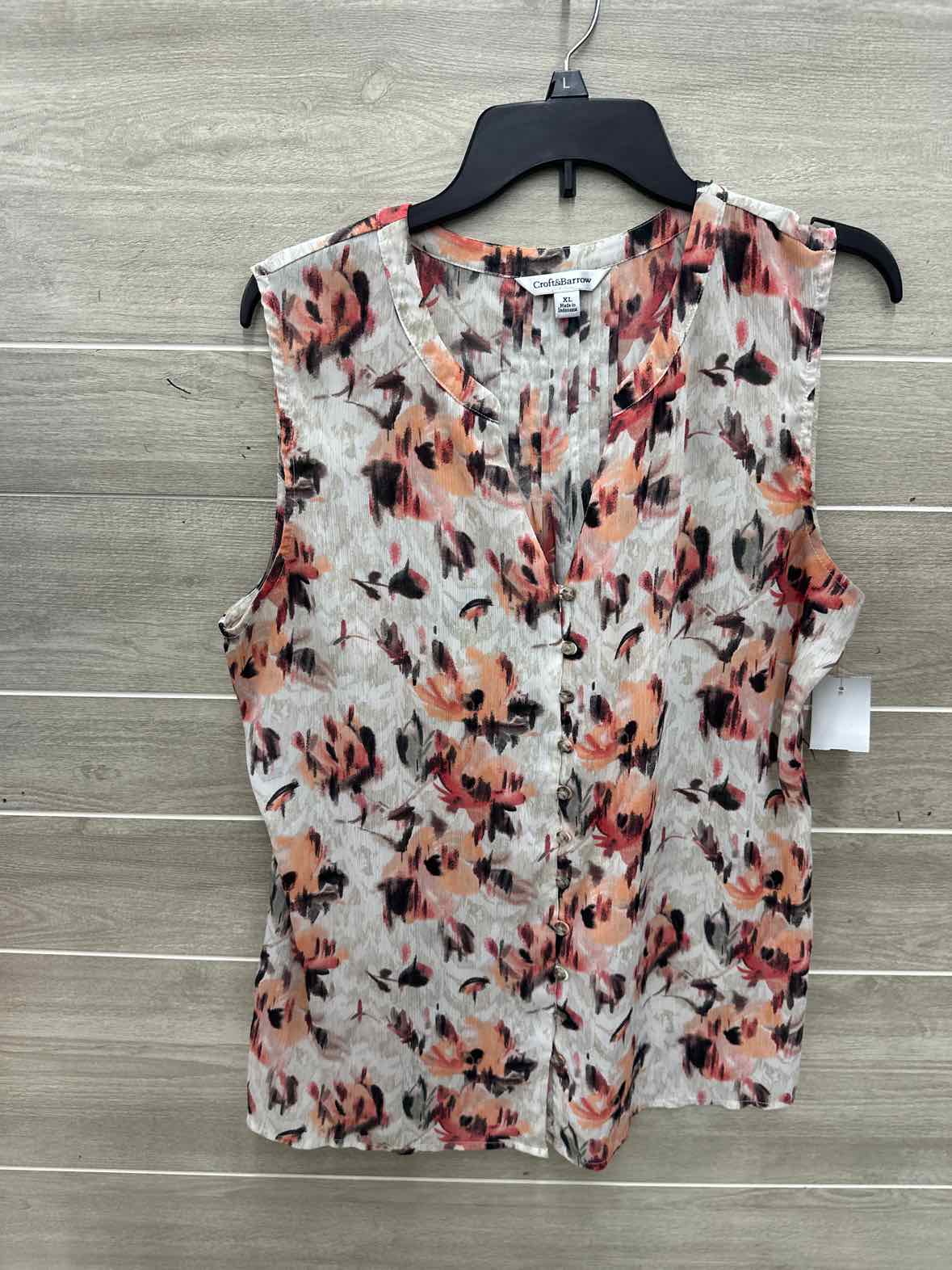 Croft & Barrow Size XL Tan Womens Tank Top