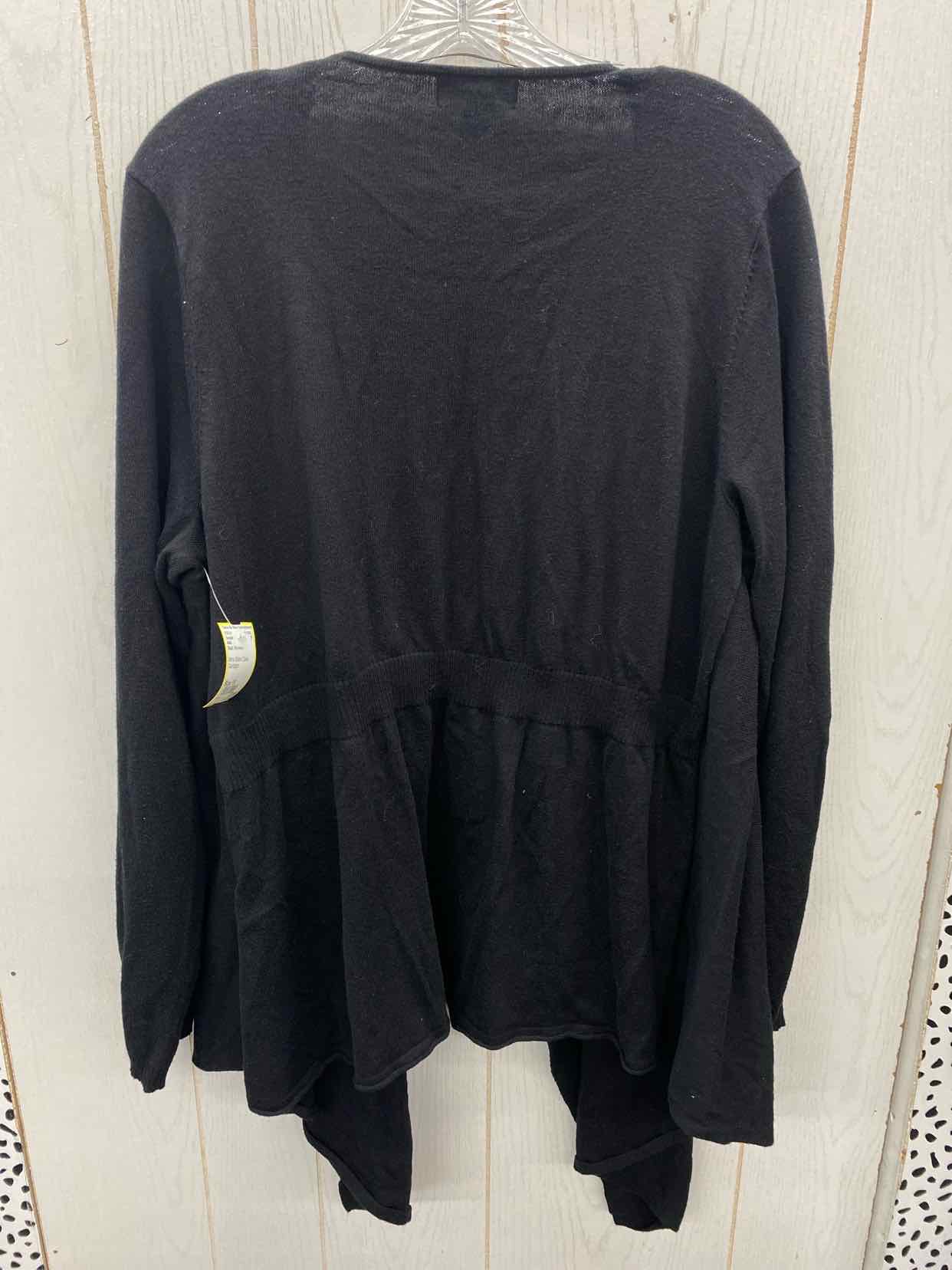 ANA Black Womens Size 1X Sweater
