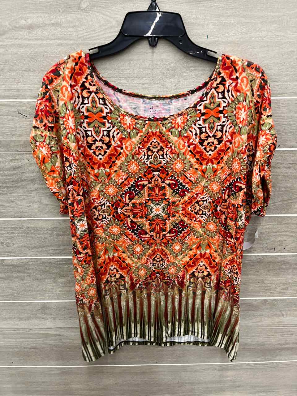 Dressbarn Size XL Orange Womens Shirt