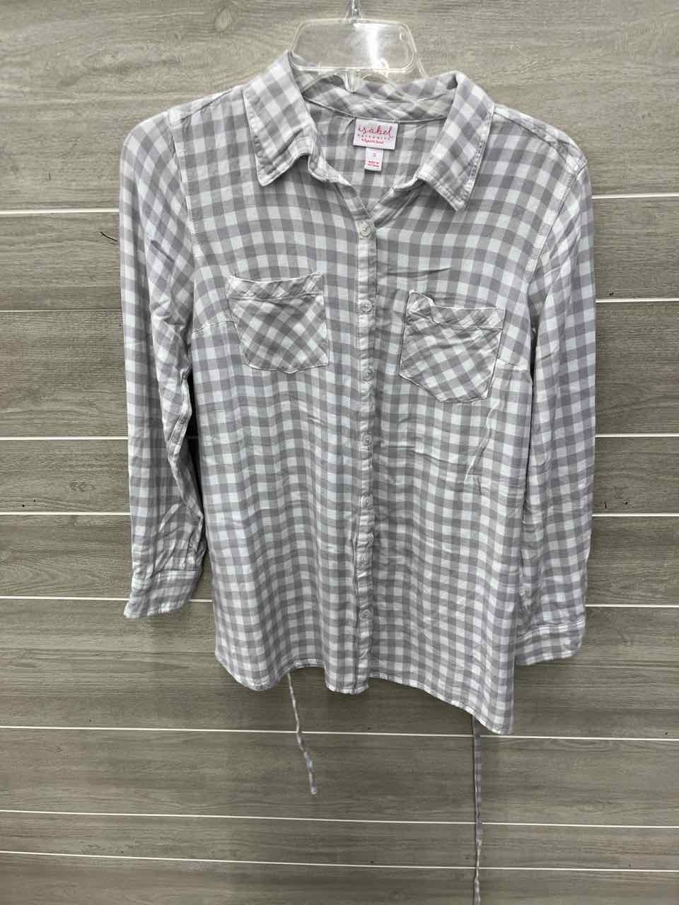 Isabel Size S Gray Maternity Shirt