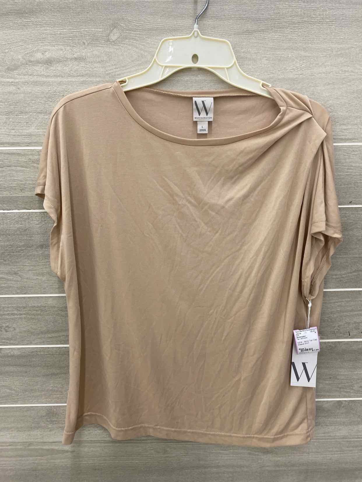 Worthington Tan Womens Size L Shirt