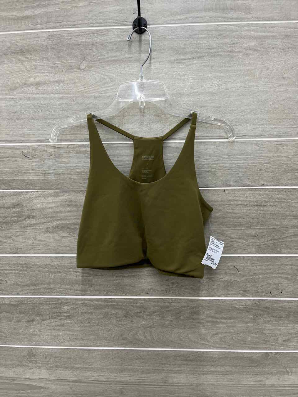 Girlfriend Collection Size S Olive Womens Tank Top