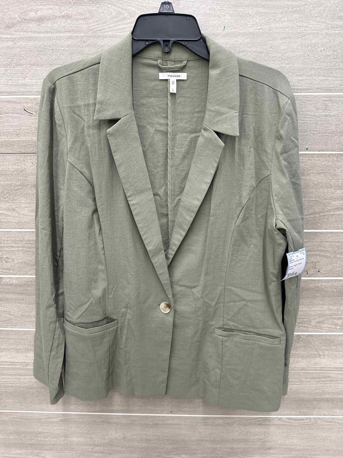 Maurices Size 12 Green Womens Blazer