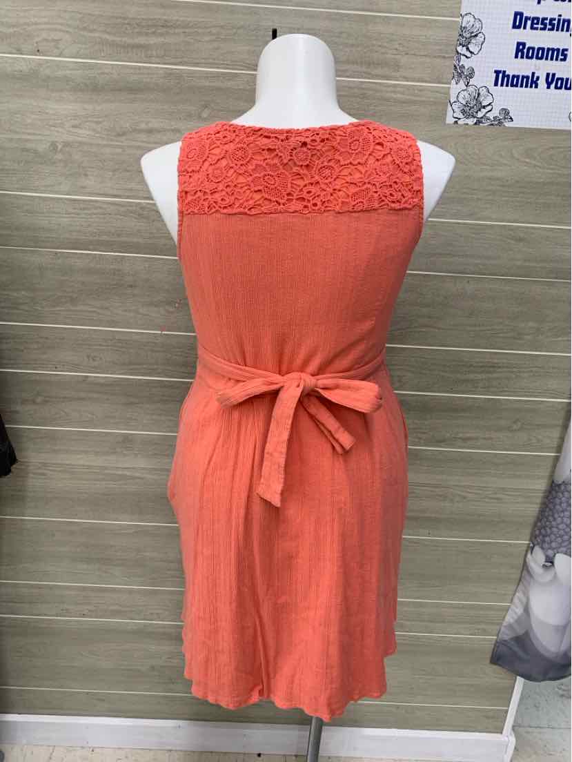 Isaac Mizrahi Coral Womens Size 14 Dress
