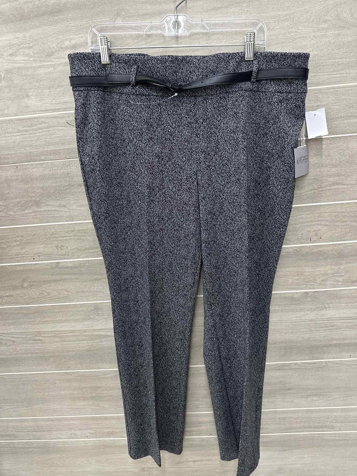 Kasper Size 14 Black Womens Pants
