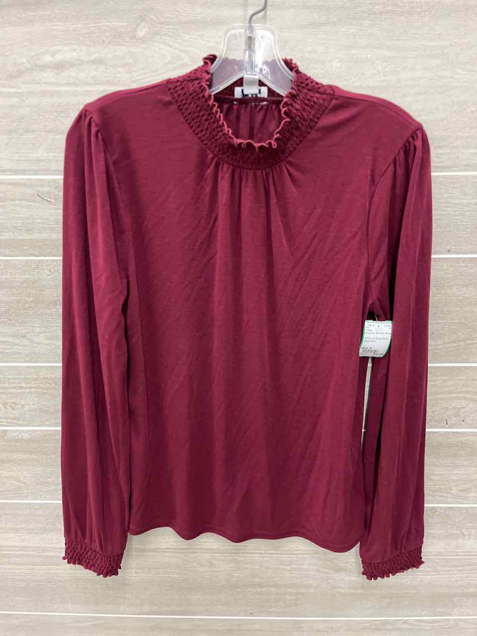 J Crew Size S Burgundy Womens Shirt