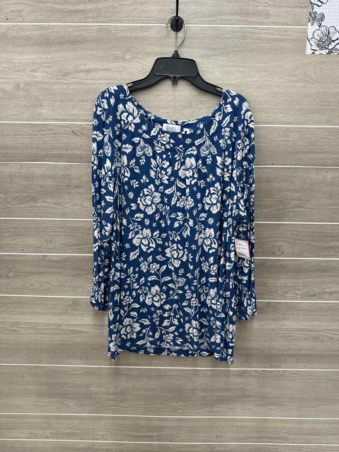 Croft & Barrow Blue Womens Women Size XL Shirt