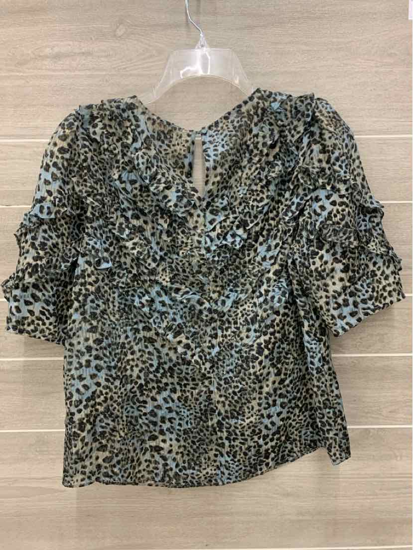 Rebecca Taylor Olive Womens Size L Shirt