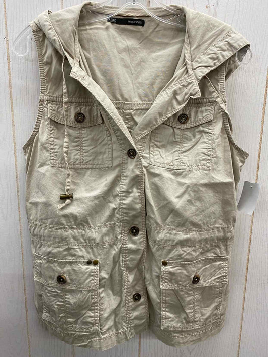 Maurices Khaki Womens Size M Vest