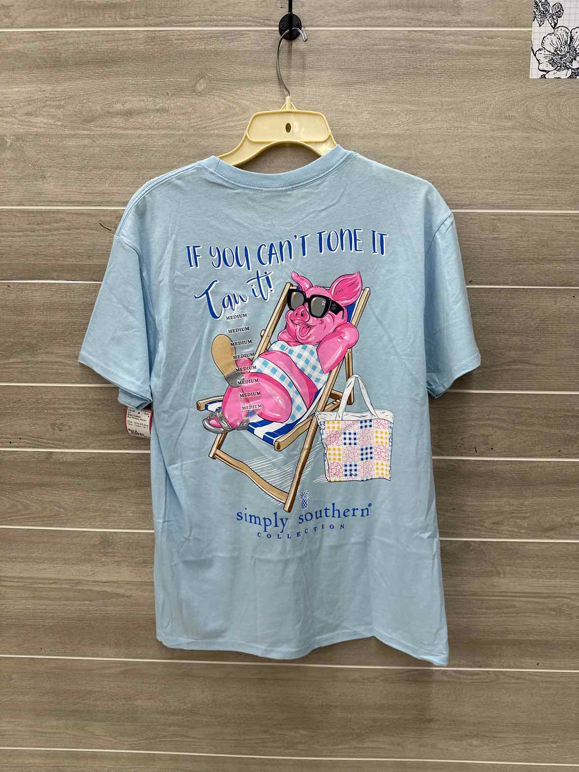 Simply Southern Blue Womens Women Size M Shirt