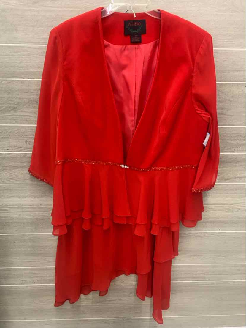 Ashro Red Womens Size 18 Skirt Set