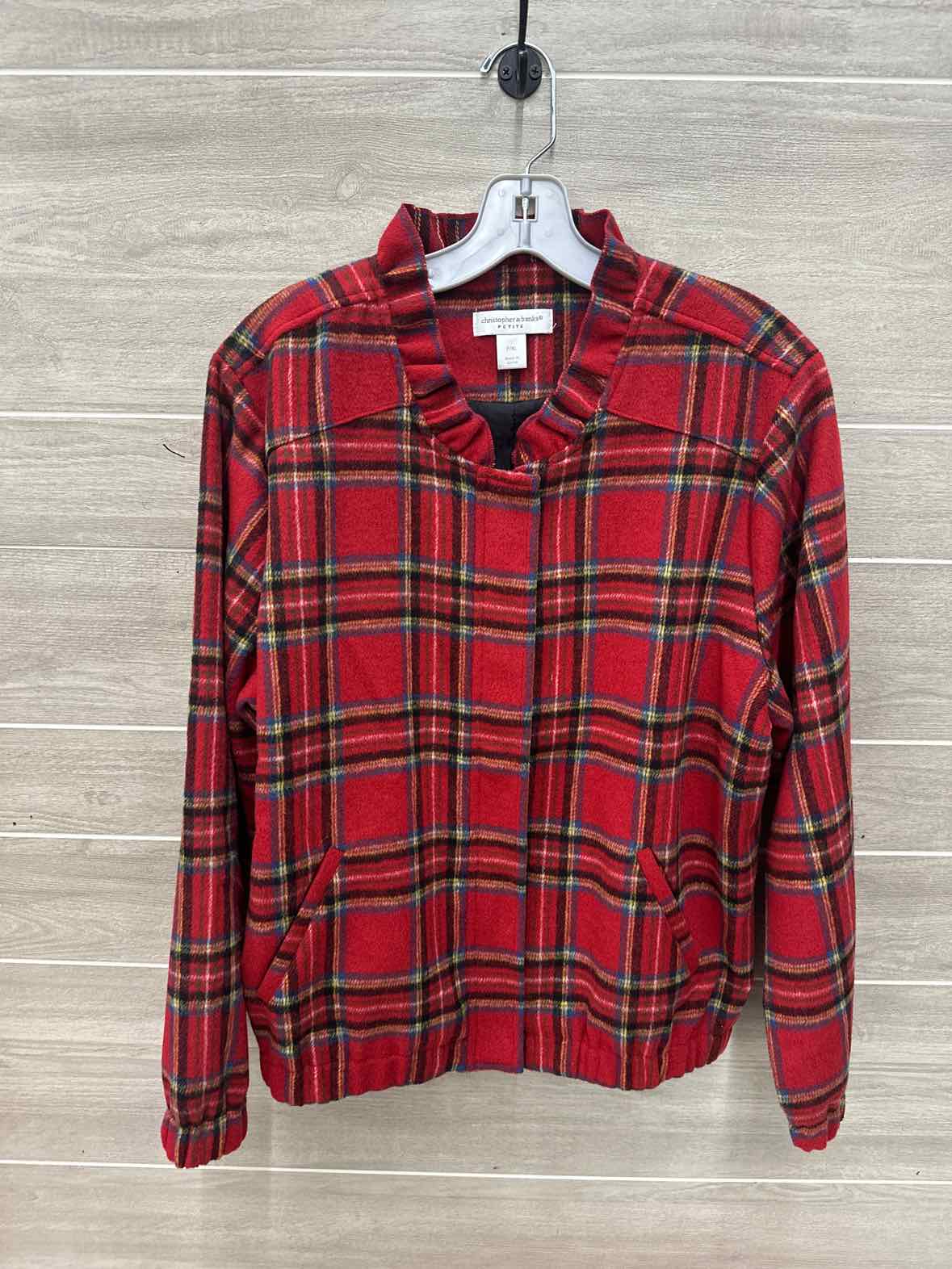 Christopher & Banks Size 14P Red Petite Blazer