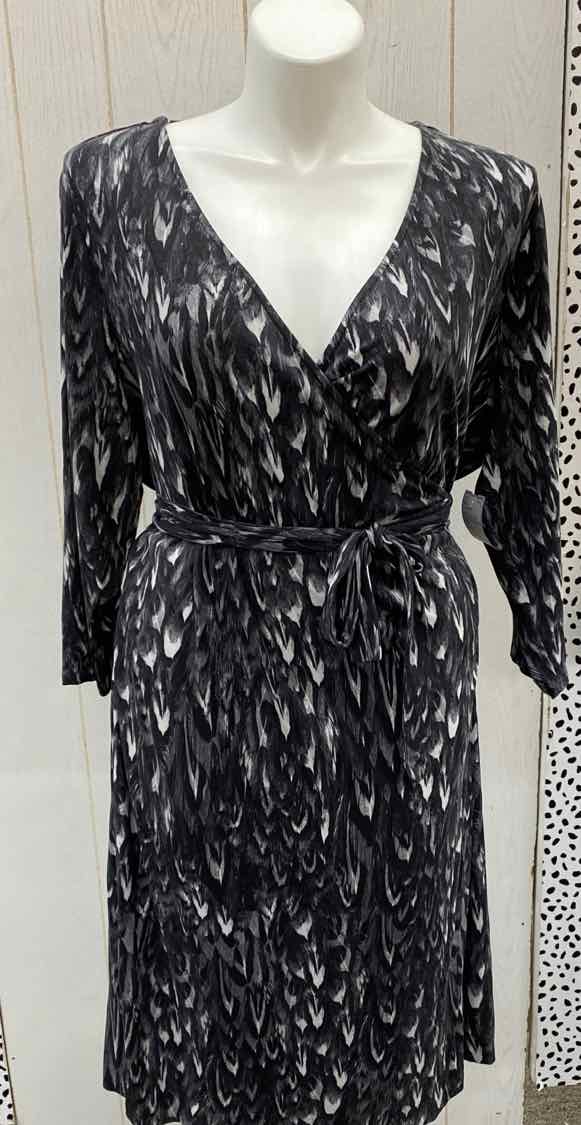 Talbots Gray Womens Size 3X Dress