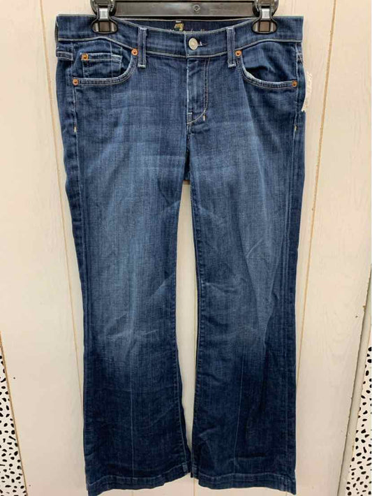 7 For All Mankind Blue Womens Size 27/4 Jeans