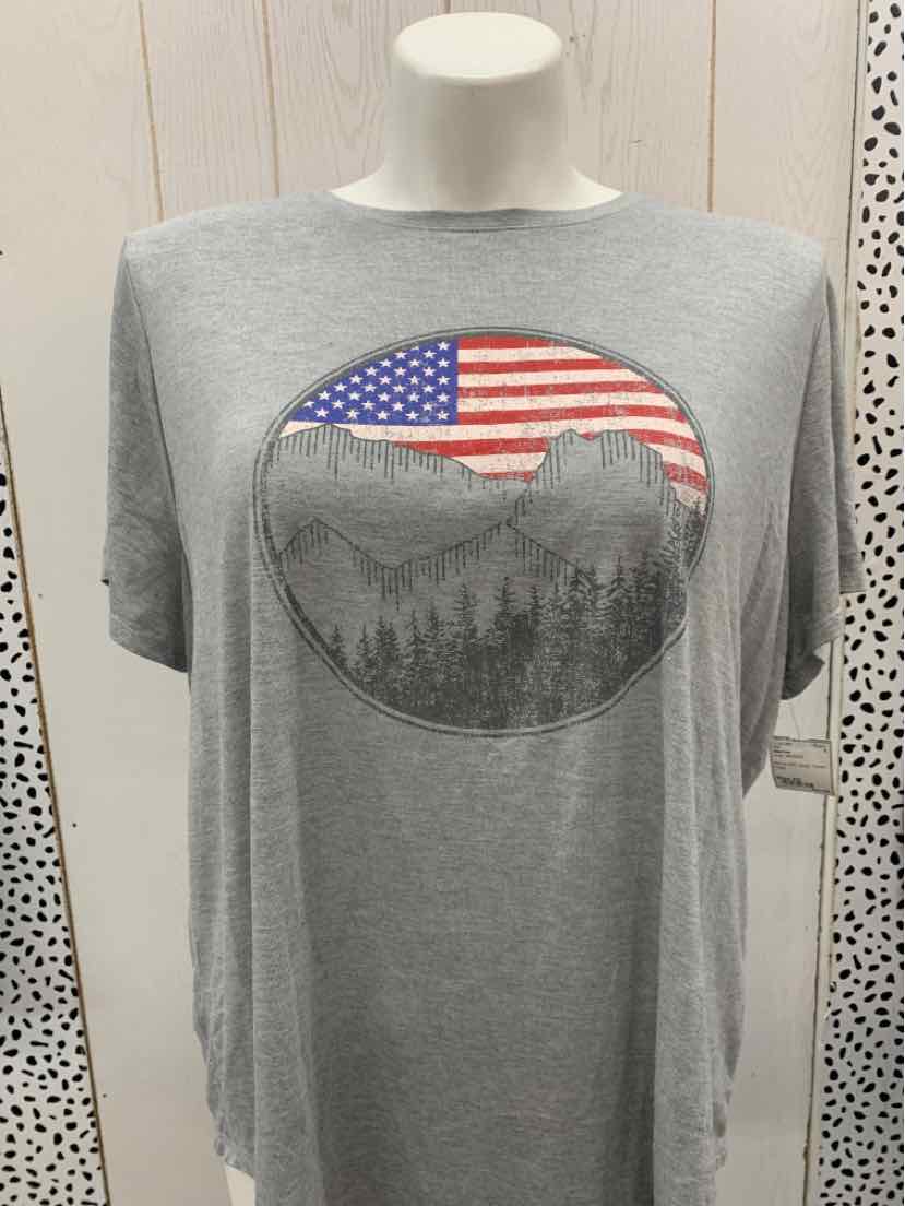 Maurices Gray Womens Size 2X Shirt