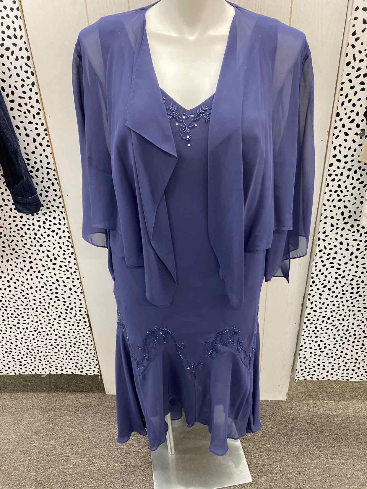 Alex evenings outlet blue dress