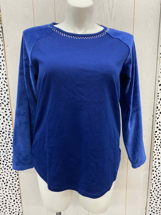 Quacker Factory Blue Womens Size L/XL Shirt