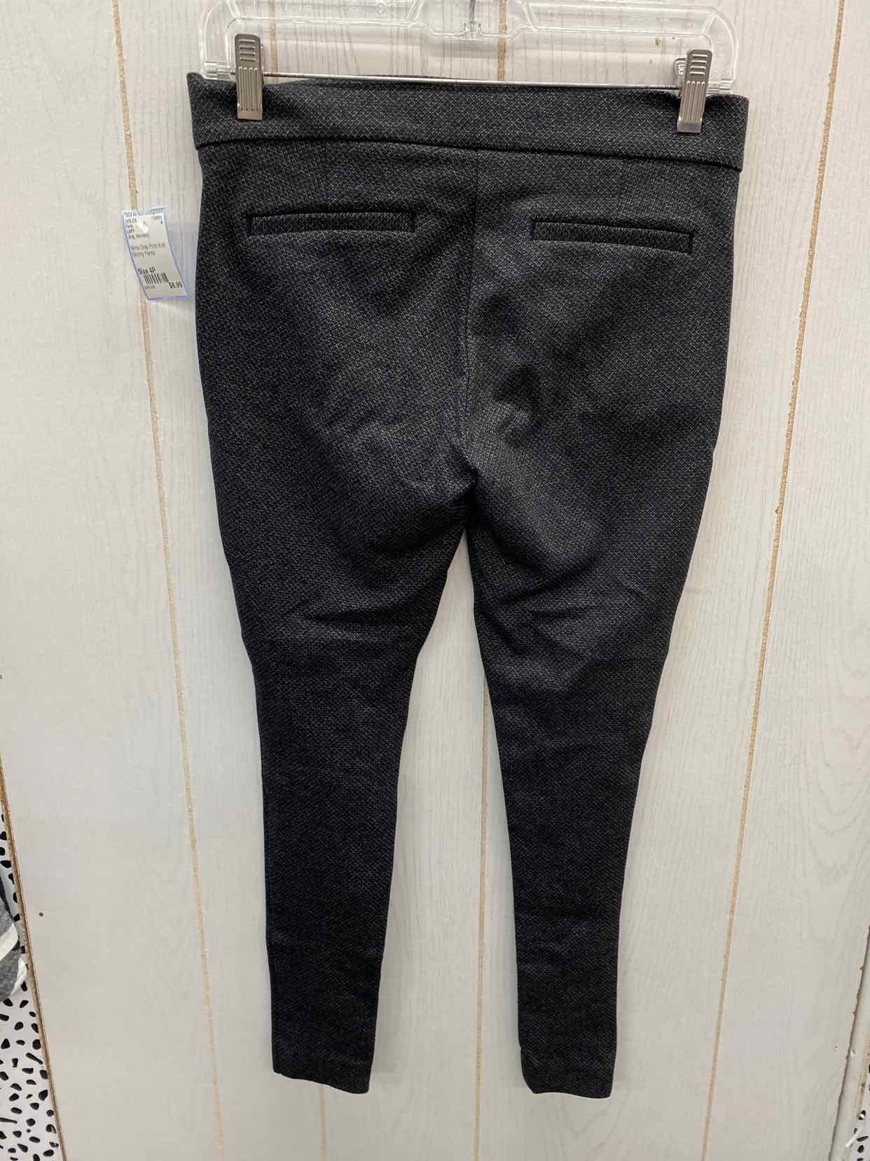 LOFT Gray Womens Size 4P Pants