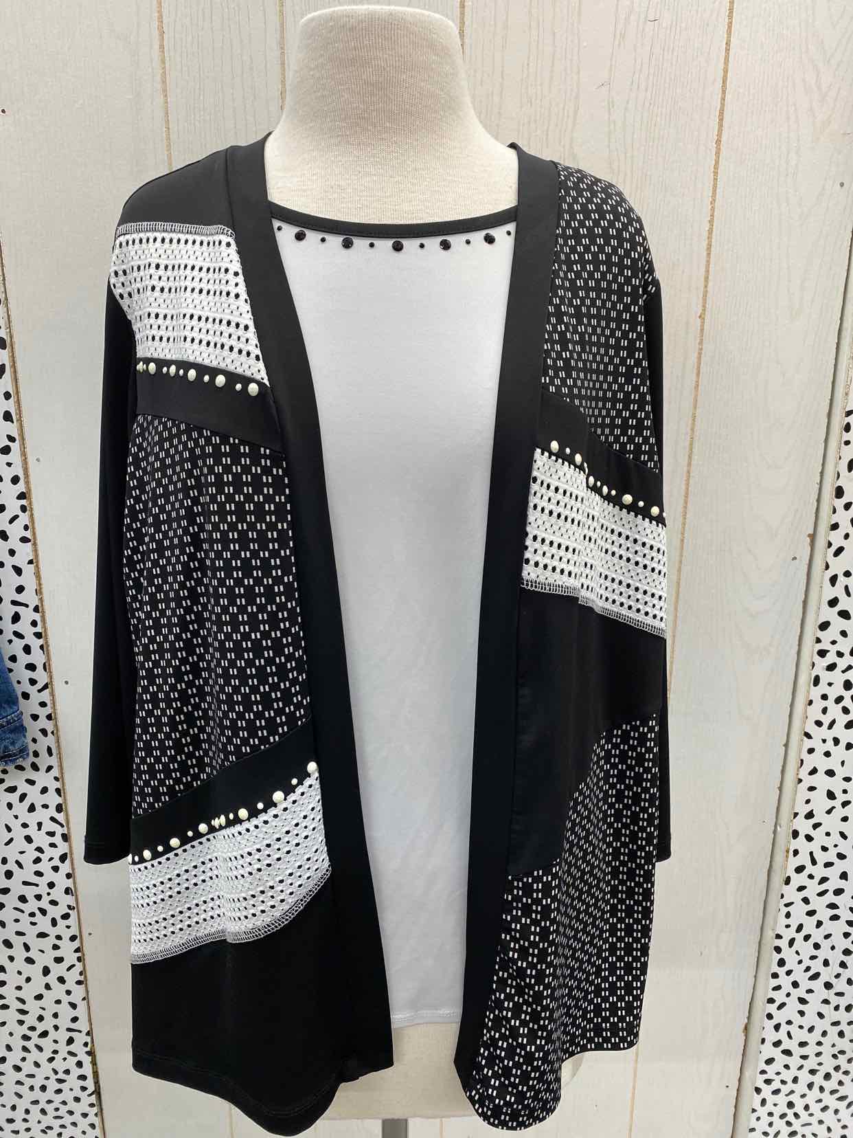 Alfred Dunner Black Womens Size Small Shirt