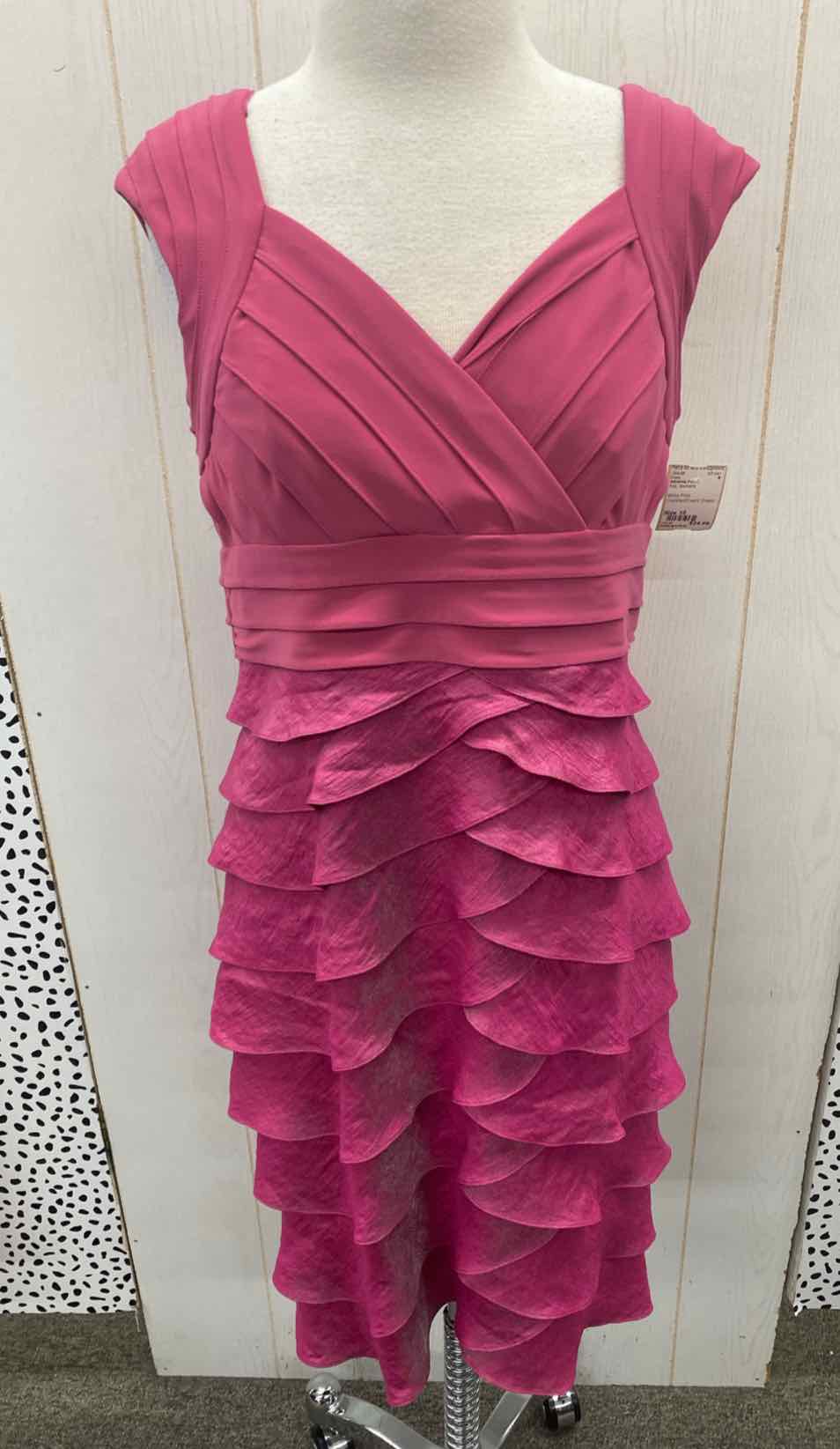 Adrianna Papell Pink Womens Size 10 Dress Twice As Nice Consignments