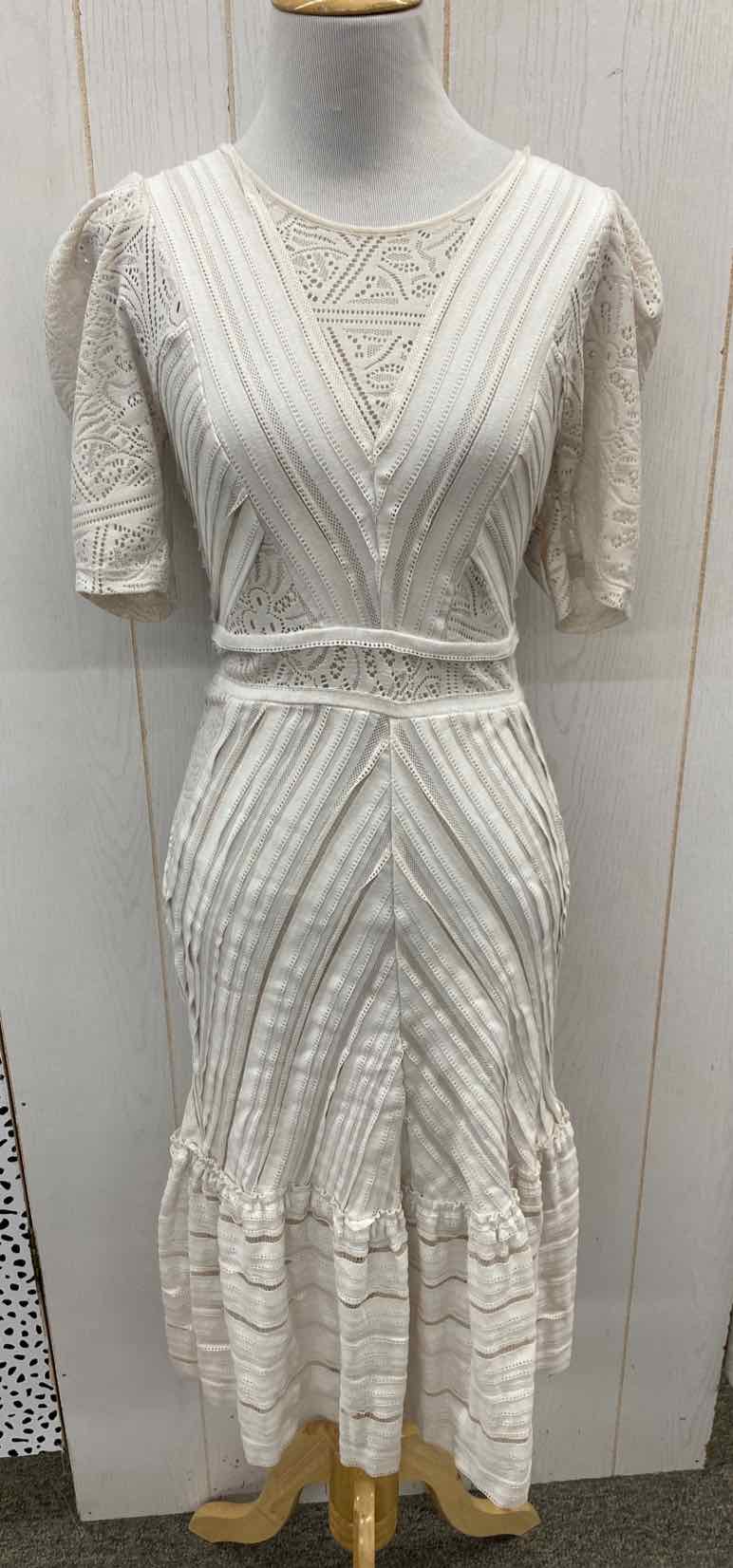 BCBG Maxazria White Womens Size 4 Dress