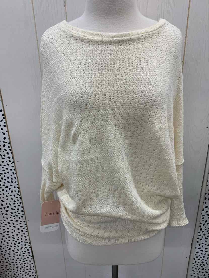 Cream Womens Size Small Sweater