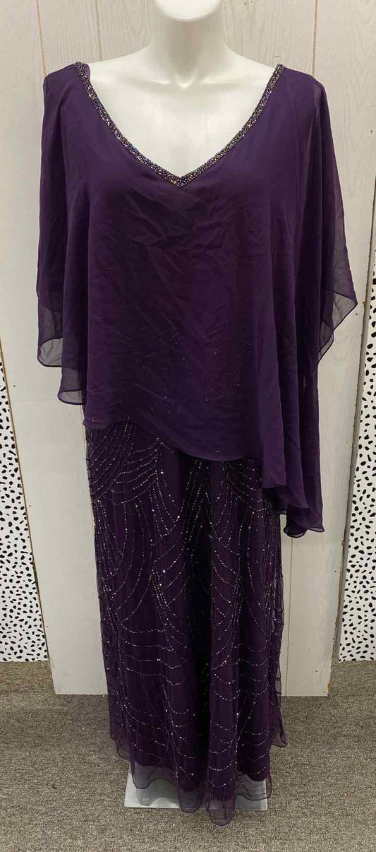 JKARA Purple Womens Size 22W Gown/Evening Wear