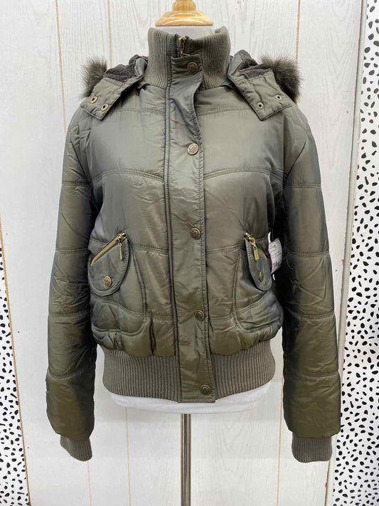 Olive Womens Size M Jacket (Outdoor)