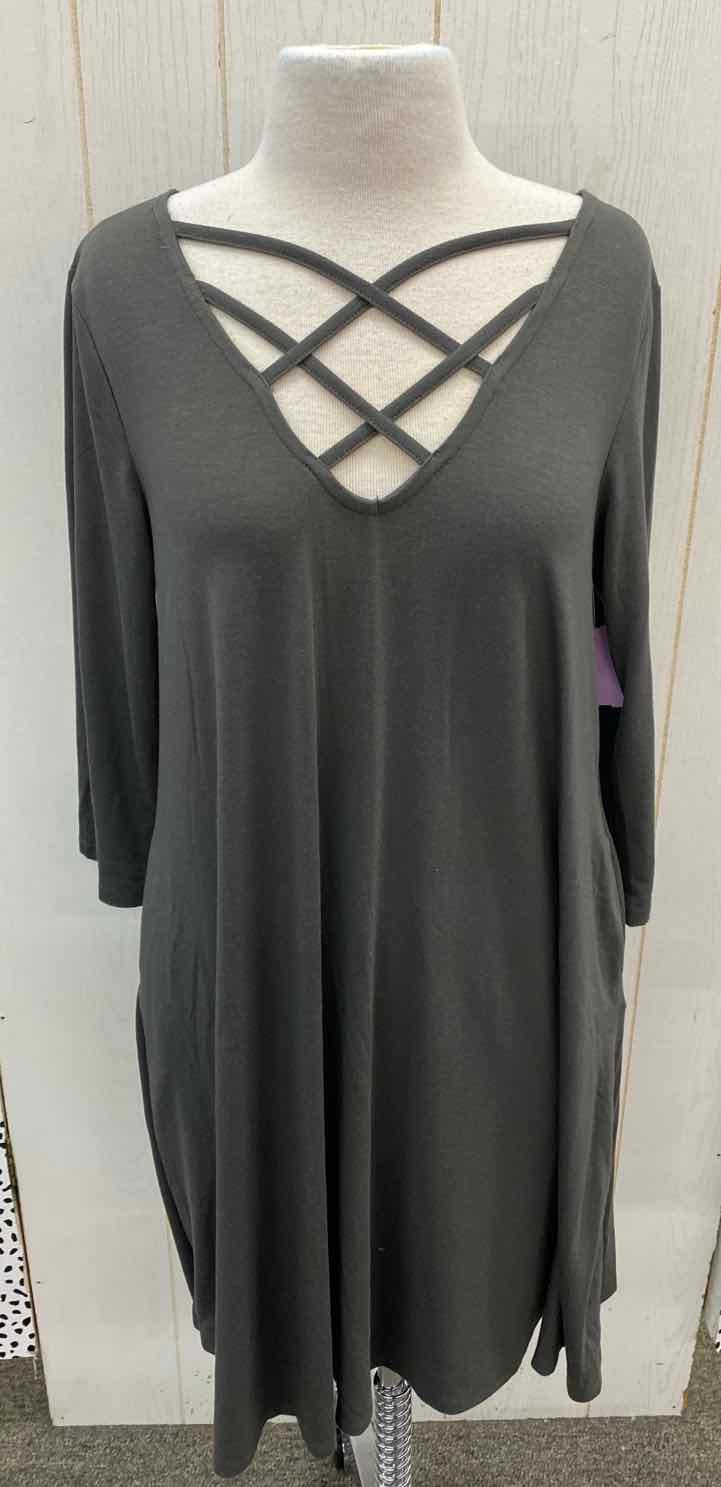 Zenana Premium Gray Womens Size 10/12 Dress – Twice As Nice