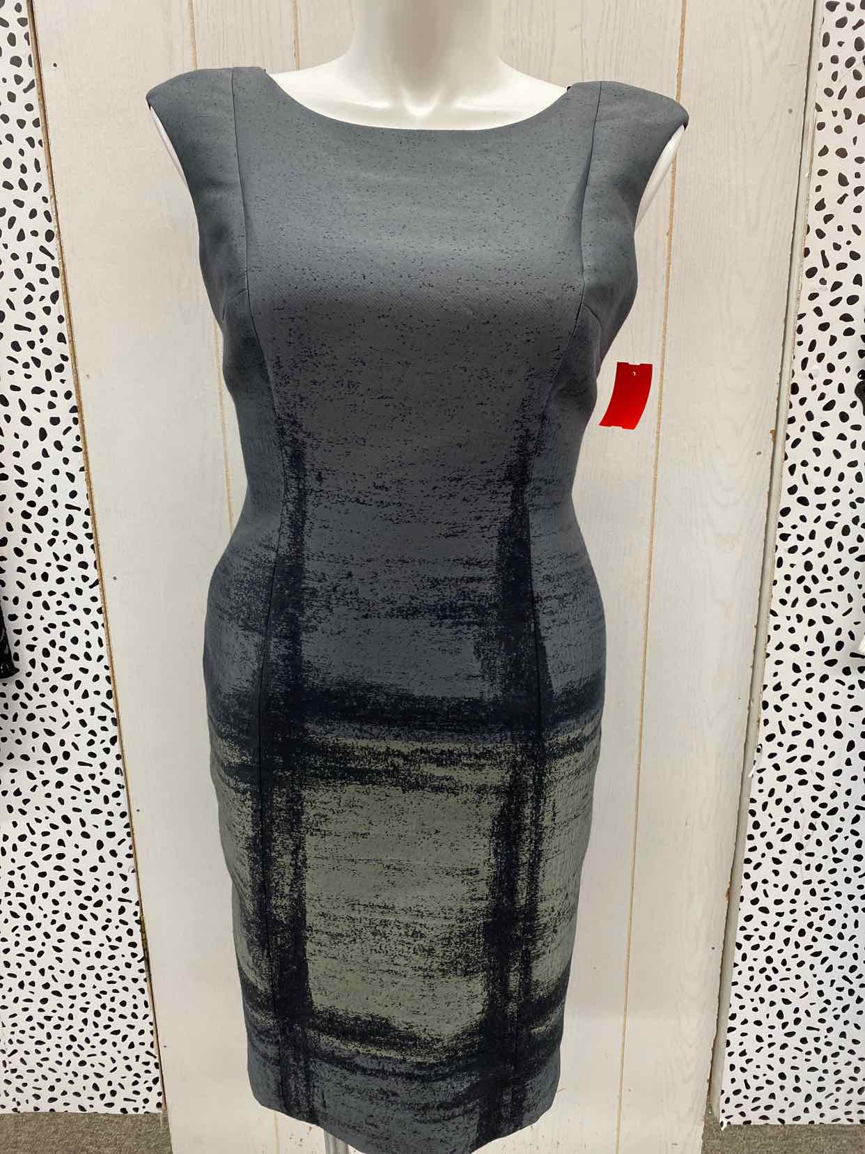 Carmen Marc Valvo Gray Womens Size 12 Dress