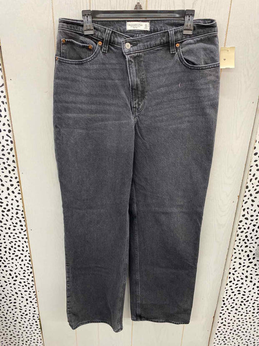 Abercrombie & Fitch Black Womens Size 12 Long Jeans