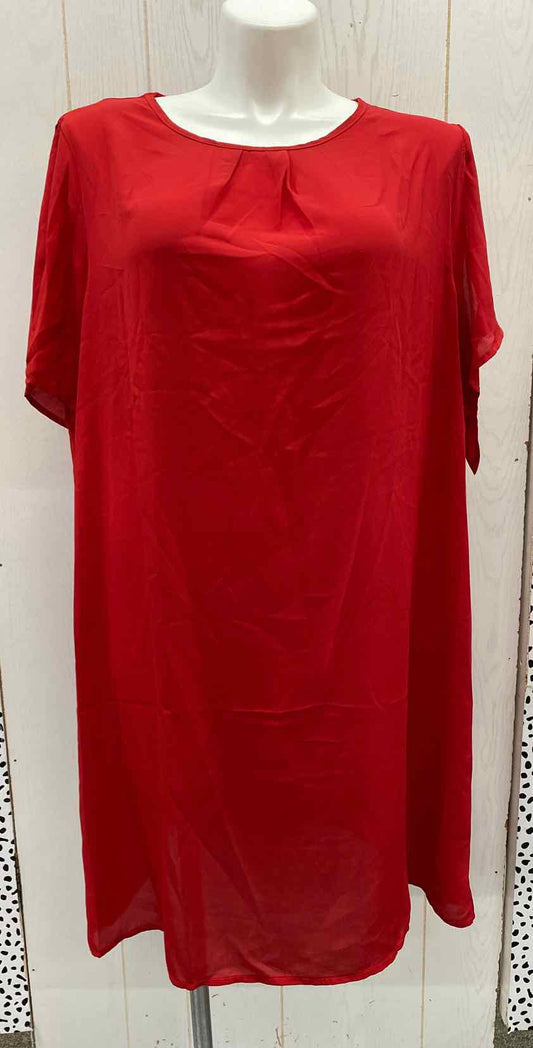 Shein Red Womens Size 22W Dress