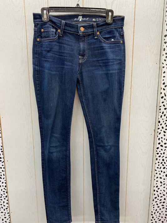 7 For All Mankind Blue Womens Size 6 Jeans