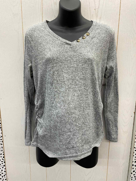 Gray Maternity Size L/XL Shirt