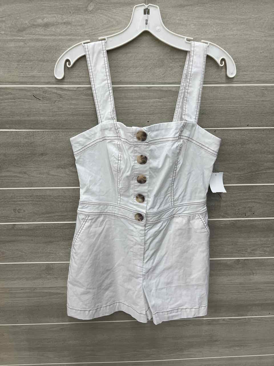 Nicole Miller New York White Womens Women Size 4 Romper