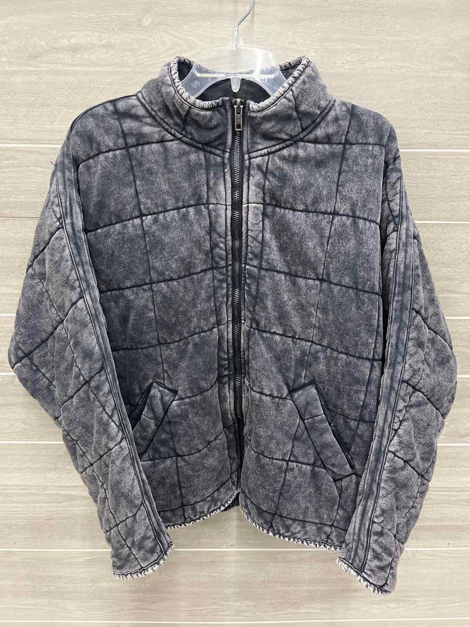 Zenana Size L Gray Womens Jacket (Outdoor)