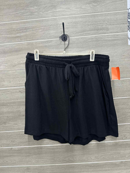White Birch Size XL Black Womens Shorts