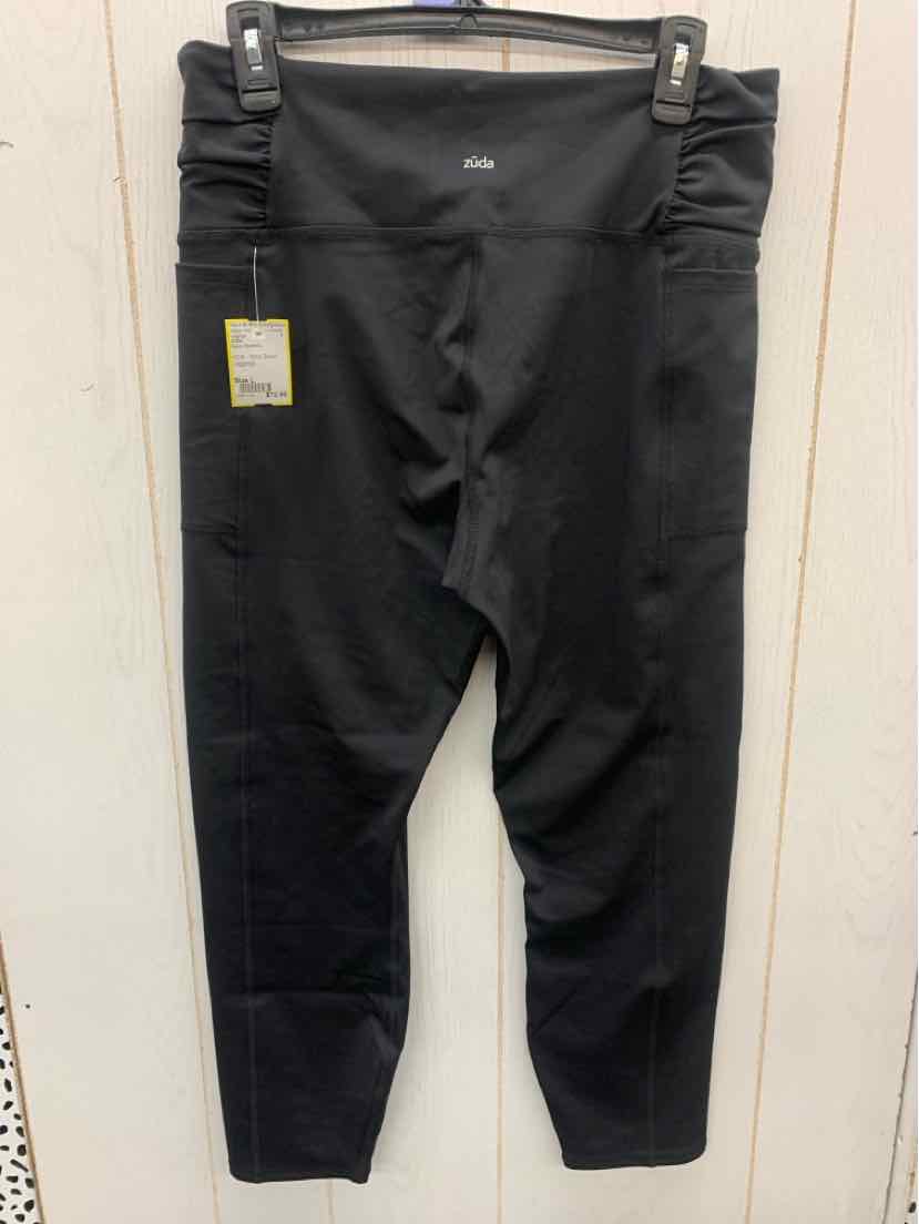 ZUDA Black Womens Size L Leggings