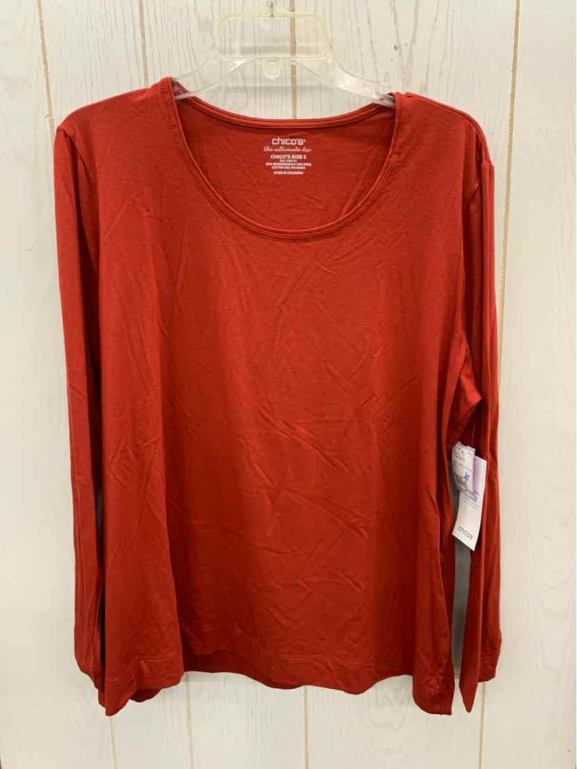 Chico's Orange Womens Size 16 Shirt