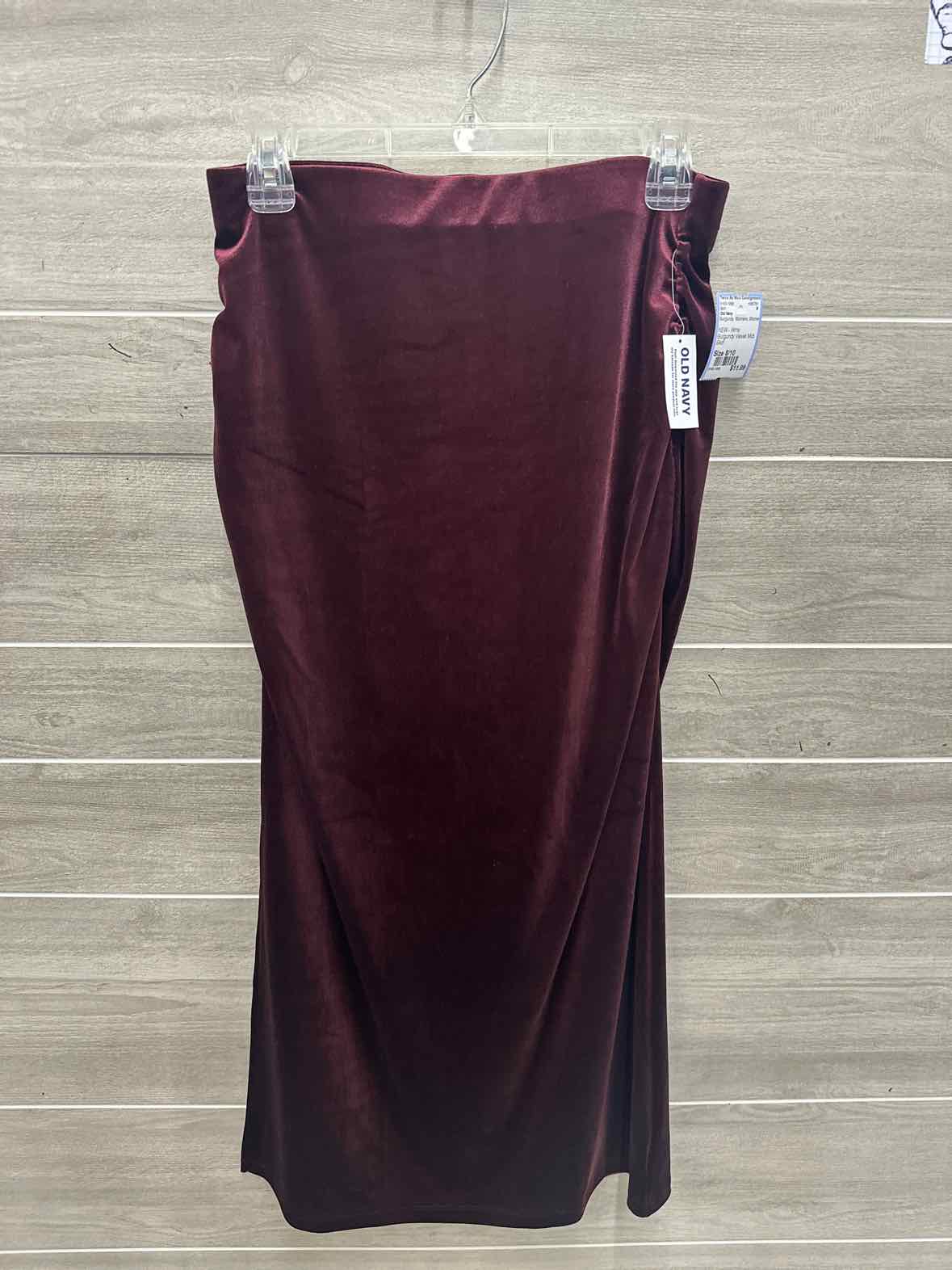 Old Navy Size 8/10 Burgundy Womens Skirt