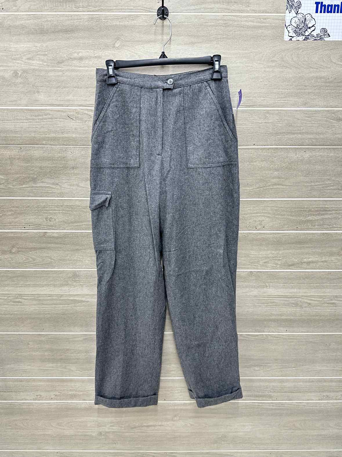 Size 6 Long Gray Womens Pants