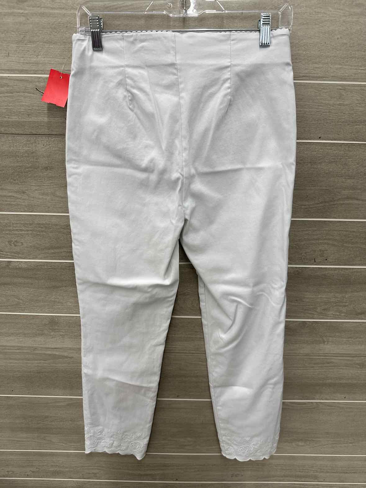 ELLE Size 8 White Womens Pants