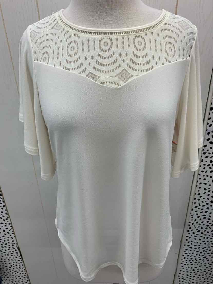 Cream Womens Size Small Shirt