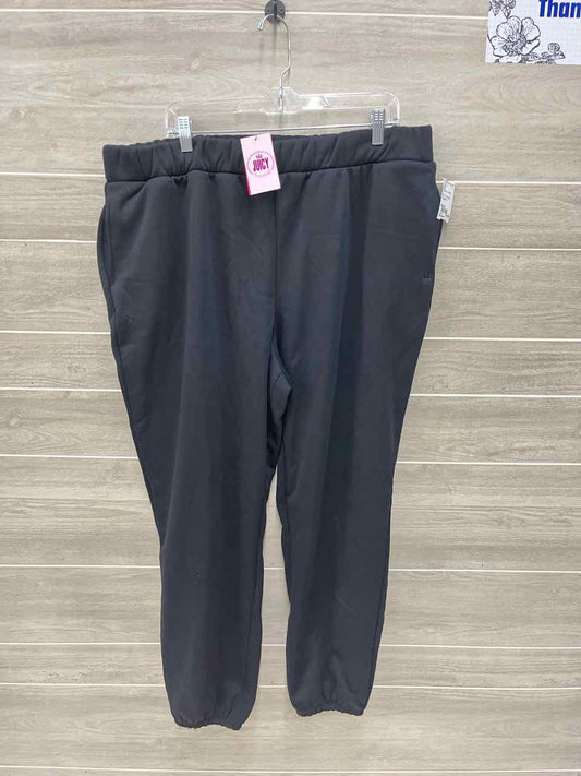 JUICY Black Womens Women Size 2X Pants