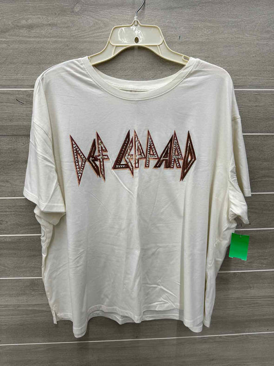 Size 2X Cream Plus Shirt